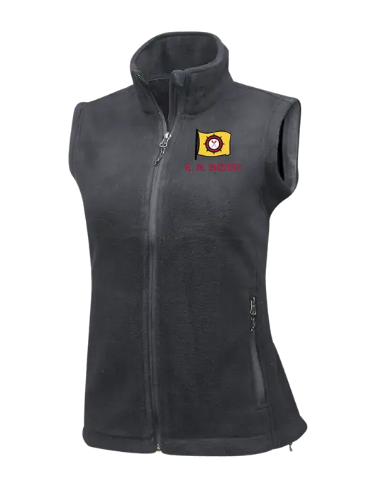 Medium Grey Womens Fleece Vest w/E.N. Bisso Logo