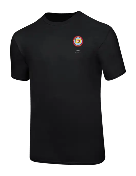 Ring Spun Jet Black 4.5 oz T-Shirt w/E.N. Bisso Logo